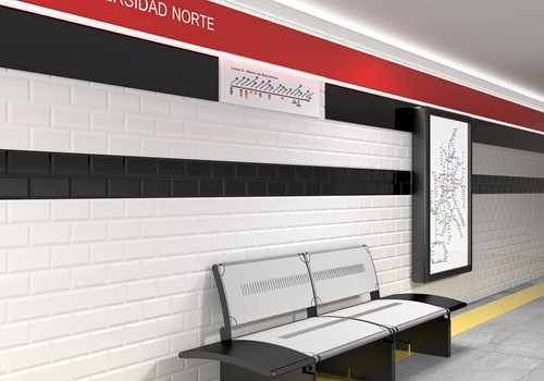 Madrid Metro Rojo Brillo 7,5x15-2