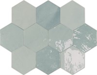 Zellige Hexa Aqua 10,8x12,4-2