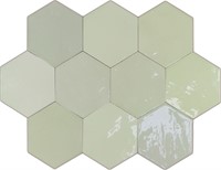 Zellige Hexa Mint 10,8x12,4-2