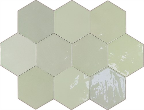 Zellige Hexa Mint 10,8x12,4-2