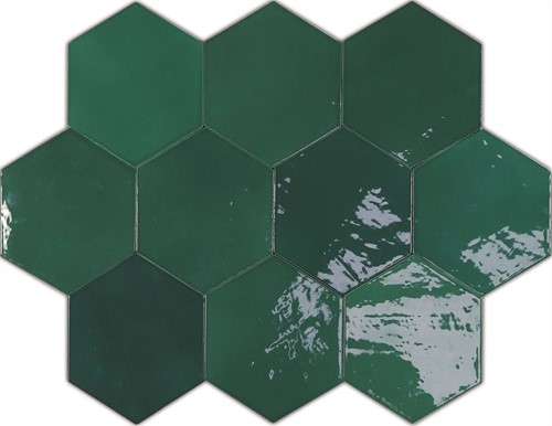 Zellige Hexa Emerald 10,8x12,4-2