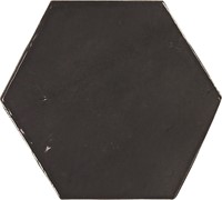 Zellige Hexa Graphite 10,8x12,4