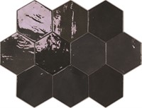Zellige Hexa Graphite 10,8x12,4-2