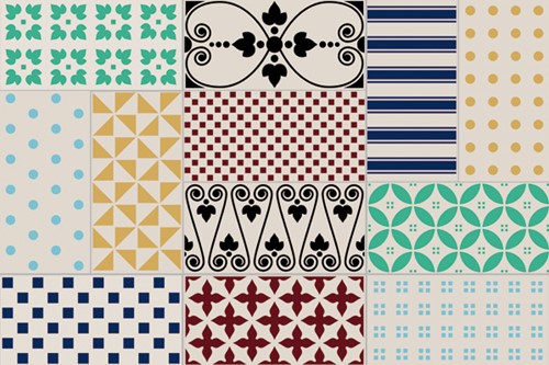 Rivoli Décor Mix Clichy Blanco 10x20-2