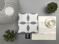 chere blue en blanc de lin