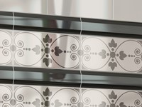 Rivoli Décor Blanco Rosiers Negro 10x20-2