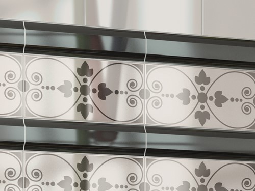 Rivoli Décor Blanco Rosiers Negro 10x20-2