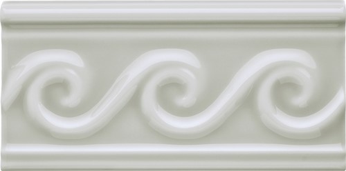Neri Relieve Olas 7,5x15, Silver Mist