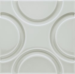 Neri Liso Geo Silver Mist 15x15