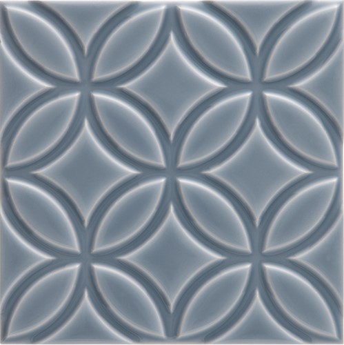 Neri Liso Botanical Storm Blue 15x15