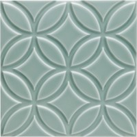 Neri Liso Botanical Sea Green Z 15x15