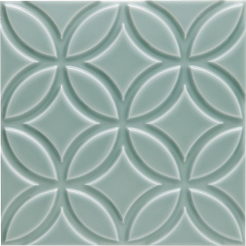 Neri Liso Botanical Sea Green Z 15x15