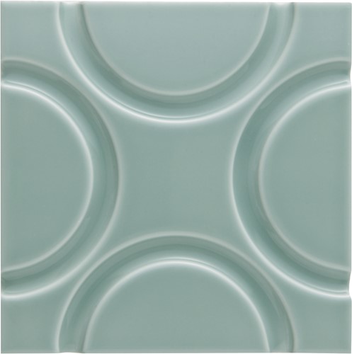 Neri Liso Geo Sea Green 15x15