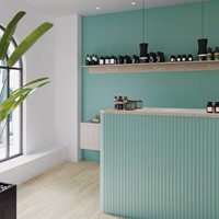 Stripes Teal Matt 7,5x30-3