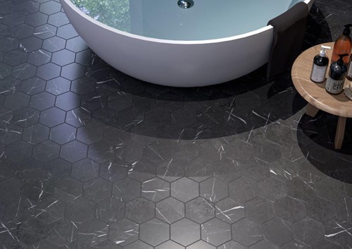 Marble Line Hexagono Marquina Mate 15x17-3