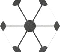 Hex25 Atom White  25x22