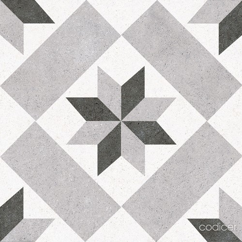 Vintage Star Grey 25x25