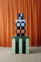 Färgblock Decoro Cirkel-In Menta Matt 6,5x13,5 set van 12-2