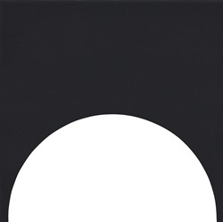 Färgblock Decoro Cirkel-Out Nero Matt 15x15 set van 12