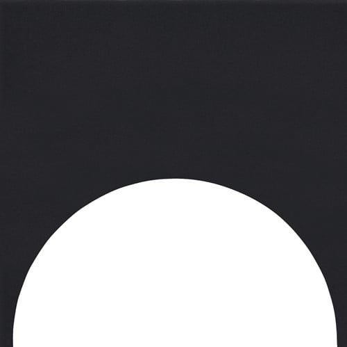 Färgblock Decoro Cirkel-Out Nero Matt 15x15 set van 12