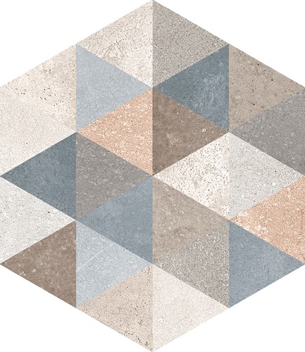 Rift Hexagon Fingal (mix) 23,3x26,8 (nieuw formaat) VH2352 € 89,95 m²
