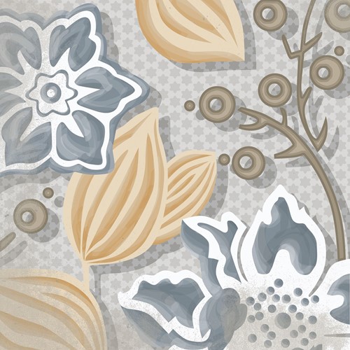 Vodevil Flore Gris 20x20-2