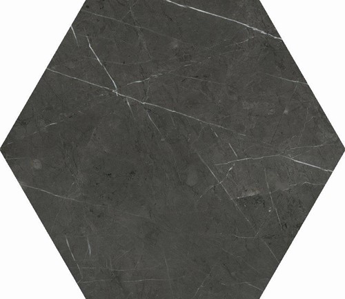 Marble Line Hexagono Marquina Brillo 15x17-2