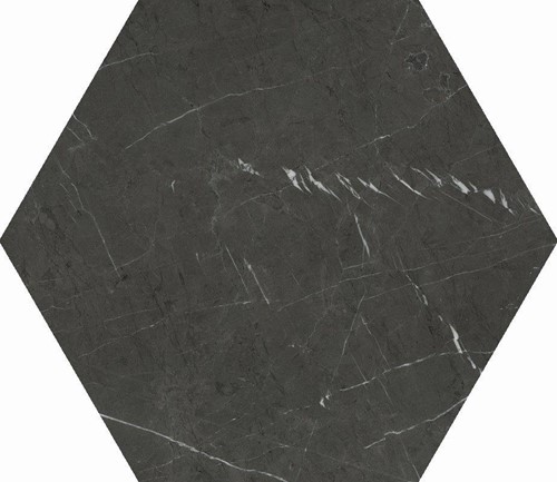 Marble Line Hexagono Marquina Mate 15x17-2