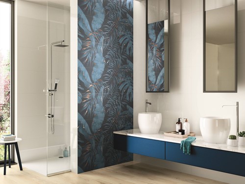Silk Décor Set(2) Lost Paradise Blue 40x120-2