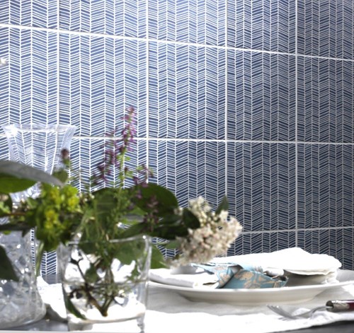 Aquarel Decoro Stripe Blu 15x15-2