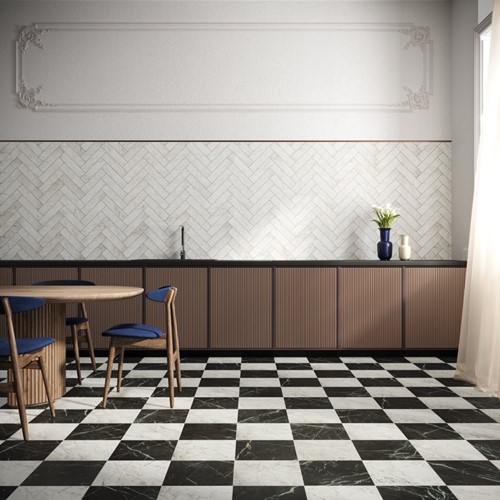Marmorea Nero Marquinia Ret. 60x60-2