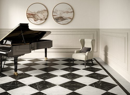 Marmorea Nero Marquinia Ret. 60x60-3